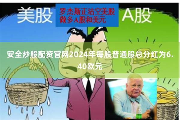 安全炒股配资官网2024年每股普通股总分红为6.40欧元